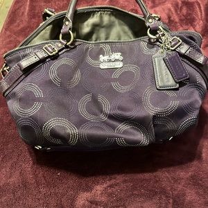 Purple Coach bag